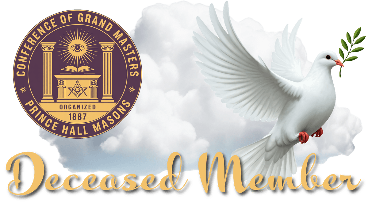 Conference of Grand Masters - Prince Hall Masons - Deceased Member